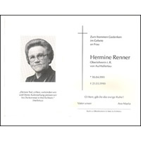 Frl. Hermine Renner